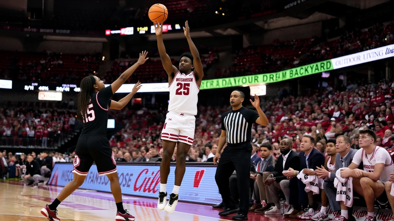BYU shocks No. 23 Wisconsin 98-70 as Richie Saunders drops 26 in first ranked win of season